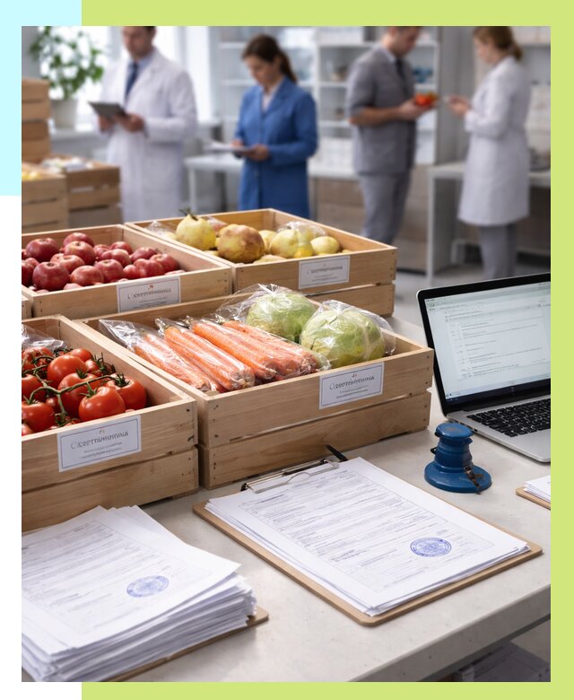 Сертификация овощей и фруктов в Славгороде от 8841 р. | Алешин-Слд