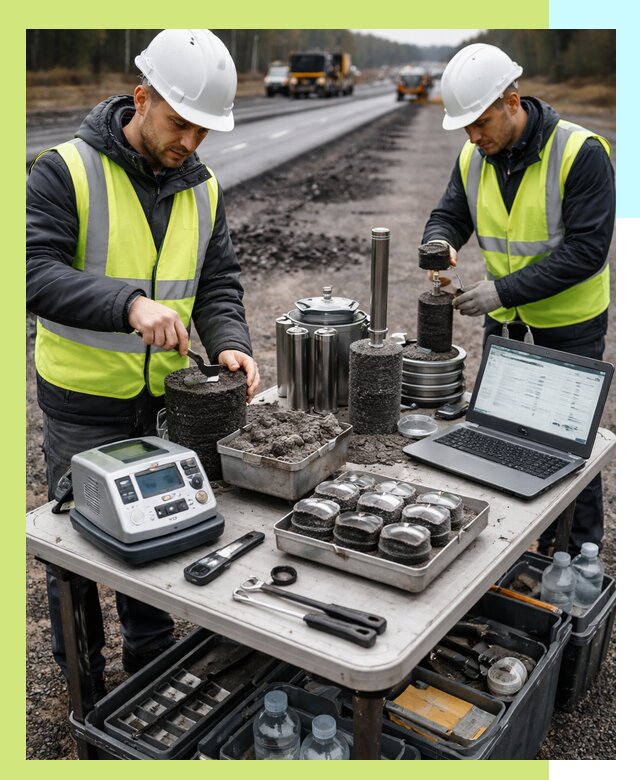 Сертификация асфальта: испытания и подтверждение в Славгороде