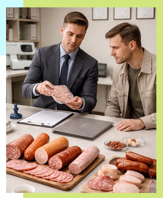 Сертификация колбасных изделий в Славгороде от 7801 р. | Алешин-Слд