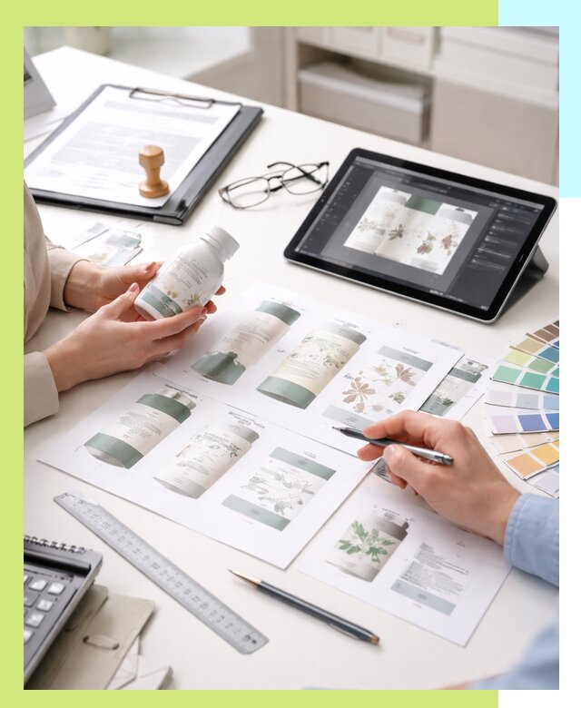 Профессиональная разработка дизайна и текста этикетки продукции в Славгороде