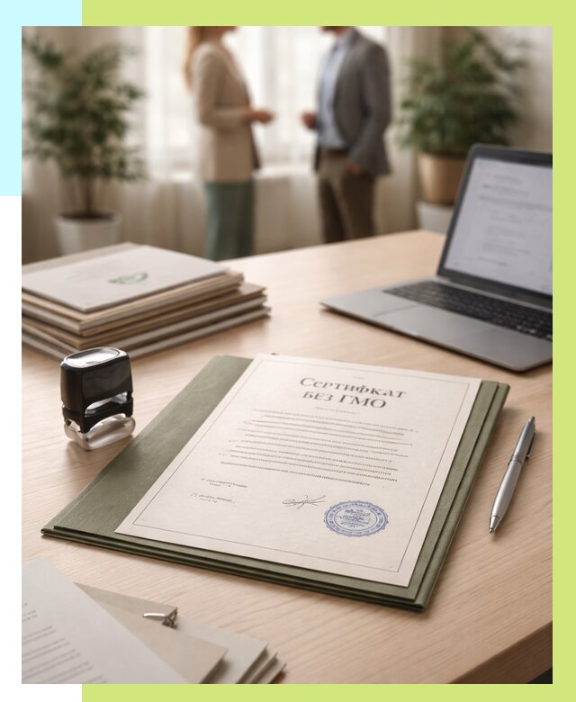 Сертификат без ГМО в Славгороде от 7801 р. оформить срочно Алешин-Слд