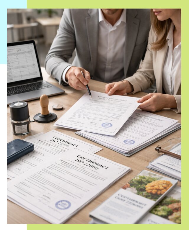 Сертификат ISO 22000 в Славгороде от 41604 р. под ключ | Алешин-Слд